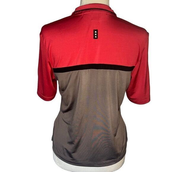 Jamie Sadock Golf Shirt. Pink and Grey with 1/4 Zipper. Short Sleeves. Sz Small - Picture 4 of 11
